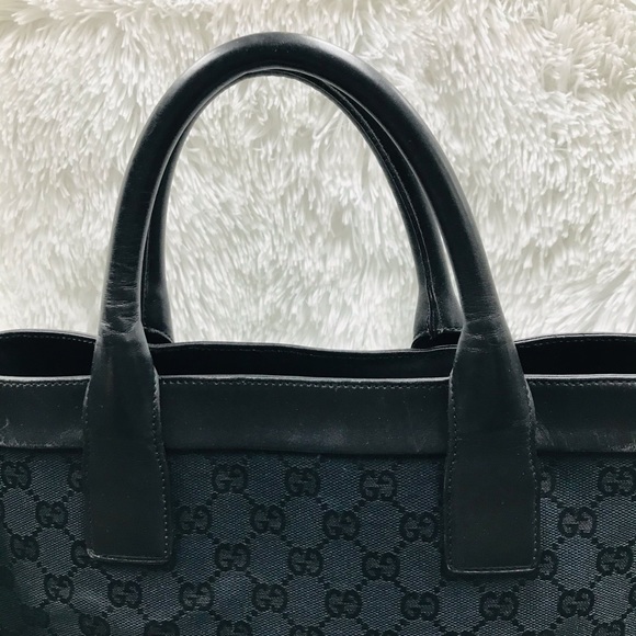 GUCCI GG CANVAS/LEATHER TOTE VGC LARGE  FINAL SALE - Picture 2 of 8